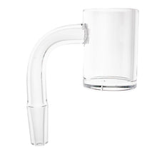 Load image into Gallery viewer, 25mm Clear Bottom Quartz Banger | 10mm Male Profile View | Dabbing Wholesaler