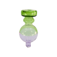 Load image into Gallery viewer, Royal Bubble Carb Cap | Upper Green - Lower Purple View | Dabbing Wholesaler