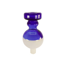 Load image into Gallery viewer, Royal Bubble Carb Cap | Upper Blue - Lower White View | Dabbing Wholesaler