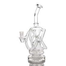Load image into Gallery viewer, Triple Double Recycler Dab Rig | Alternate Profile View | Dabbing Wholesaler