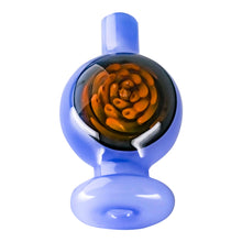 Load image into Gallery viewer, Origin Bubble Carb Cap | Blue Angled Profile View | Dabbing Wholesaler