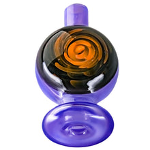 Load image into Gallery viewer, Origin Bubble Carb Cap | Purple Angled Profile View | Dabbing Wholesaler