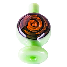 Load image into Gallery viewer, Origin Bubble Carb Cap | Green Angled Profile View | Dabbing Wholesaler