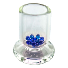 Load image into Gallery viewer, 4mm Blue Crystal Terp (Dab) Pearls | In Cup Holder View | Dabbing Wholesaler