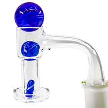 Load image into Gallery viewer, Full Weld Terp Slurper Tin Set | Bright Blue Kit In Use View | Dabbing Wholesaler