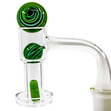 Load image into Gallery viewer, Full Weld Terp Slurper Tin Set | Green Kit In Use View | Dabbing Wholesaler