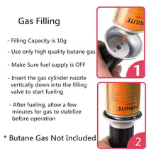 Load image into Gallery viewer, Professional Quality Butane Blow Torch | Butane Information Diagram View | Dabbing Wholesaler