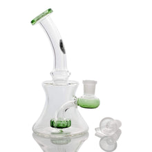 Load image into Gallery viewer, Shower Perc Dab Rig | Alternate Profile View With Flower Bowl | Dabbing Wholesaler
