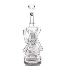 Load image into Gallery viewer, Triple Double Recycler Dab Rig | Front Face View | Dabbing Wholesaler
