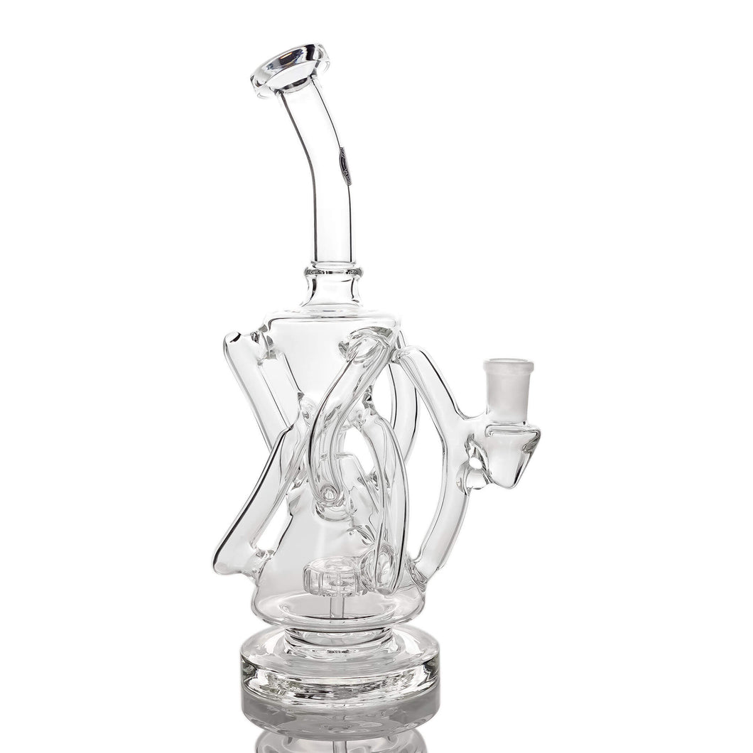 Triple Double Recycler Dab Rig | Profile View | Dabbing Wholesaler