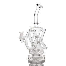 Load image into Gallery viewer, Triple Double Recycler Dab Rig | Alternate Profile View | Dabbing Wholesaler
