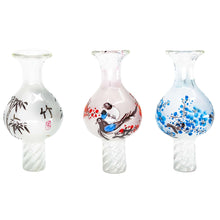 Load image into Gallery viewer, Zen Spinner Bubble Carb Cap | Three Different Color Prints View | Dabbing Wholesaler
