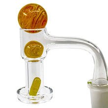 Load image into Gallery viewer, Full Weld Terp Slurper Tin Set | Yellow Kit In Use View | Dabbing Wholesaler
