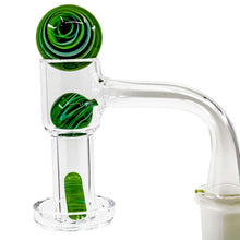 Load image into Gallery viewer, Full Weld Terp Slurper Tin Set | Green Kit In Use View | Dabbing Wholesaler
